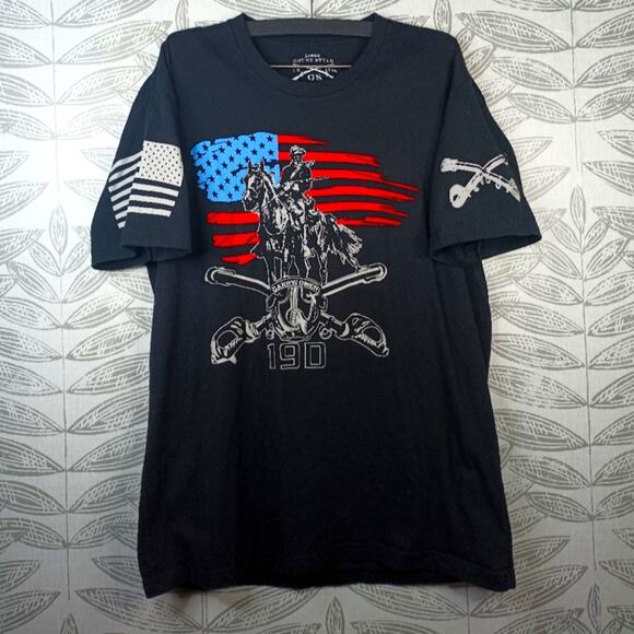 Grunt Style Other - Grunt Style Tee Garry Owen American Flag Patriotic Vietnam War Memorial